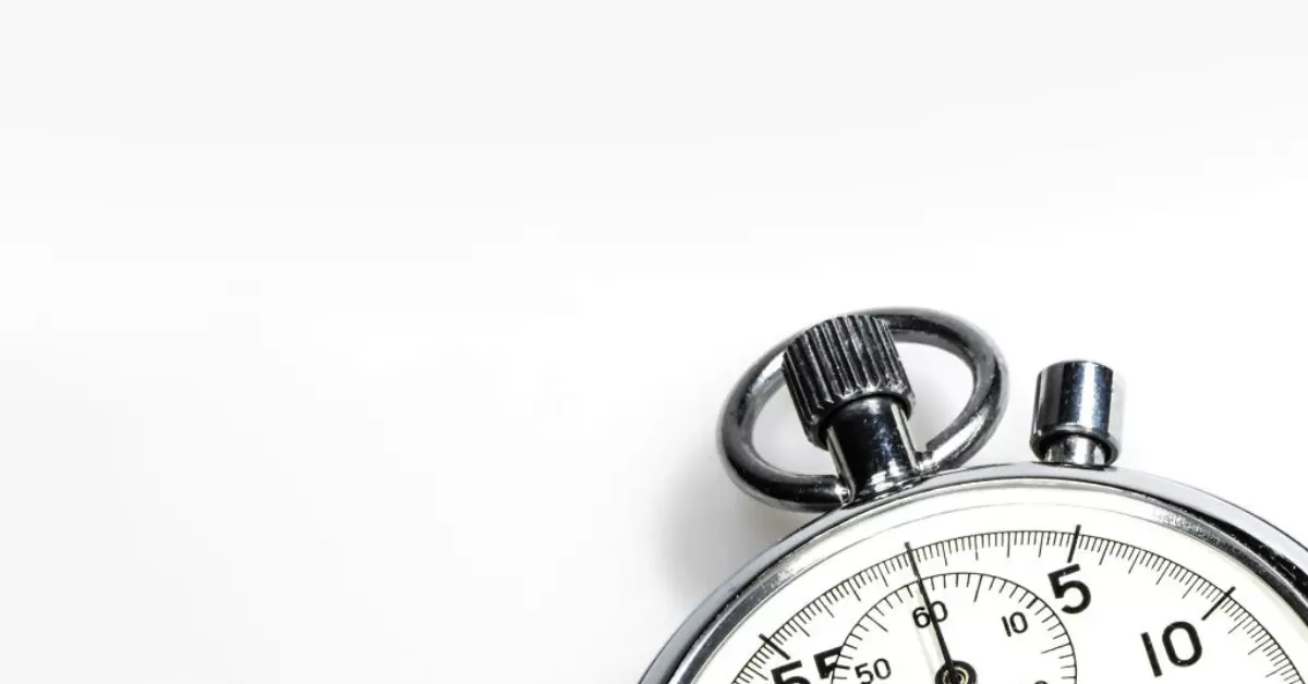 A stopwatch with white background