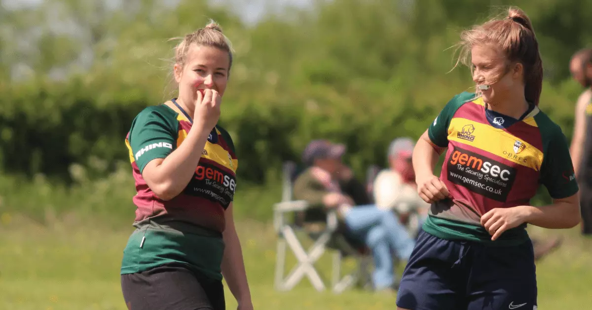 Two Women's Players representing Old Bristolians RFC