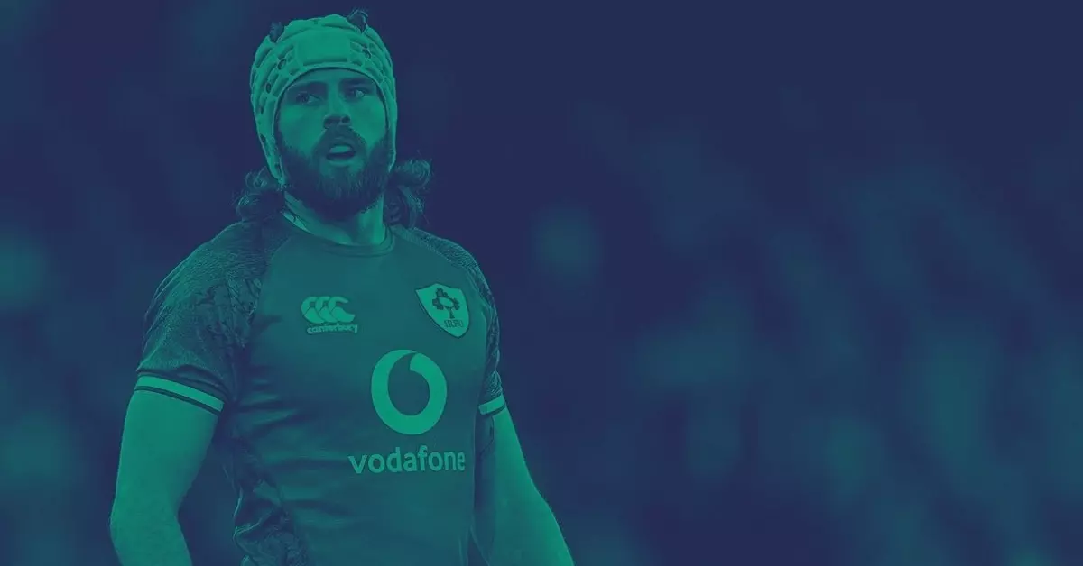 Ireland's Mack Hansen playing in the Guinness Six Nations