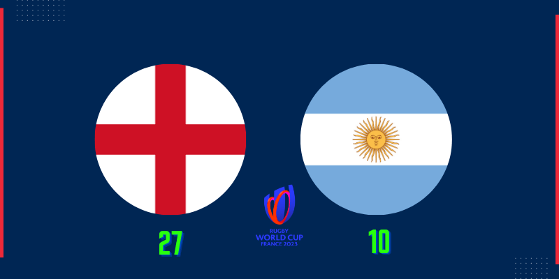 England beat Argentina 27-10 in Pool D