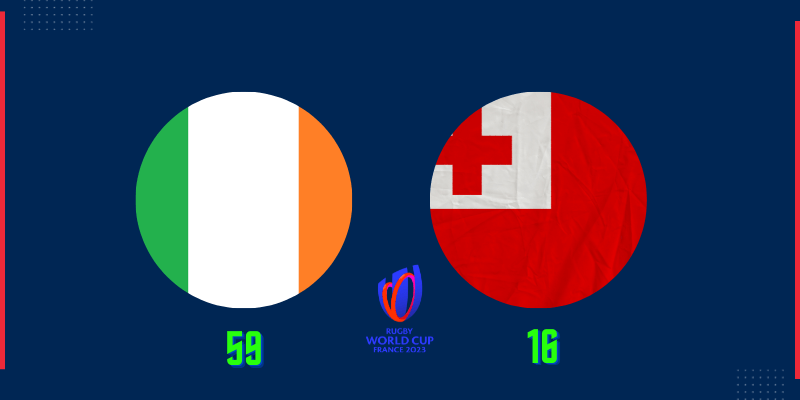 Ireland beat Tonga 59:16