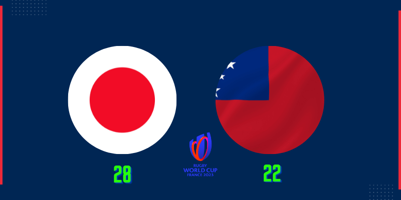 Japan beat Samoa 28:22