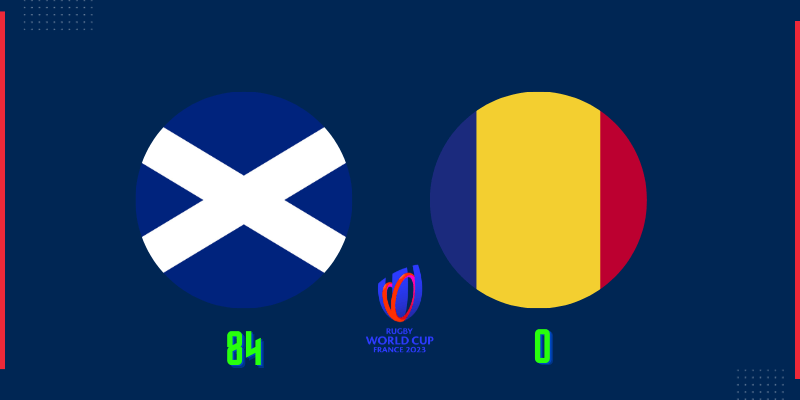 Scotland beat Romania at the Rugby World Cup
