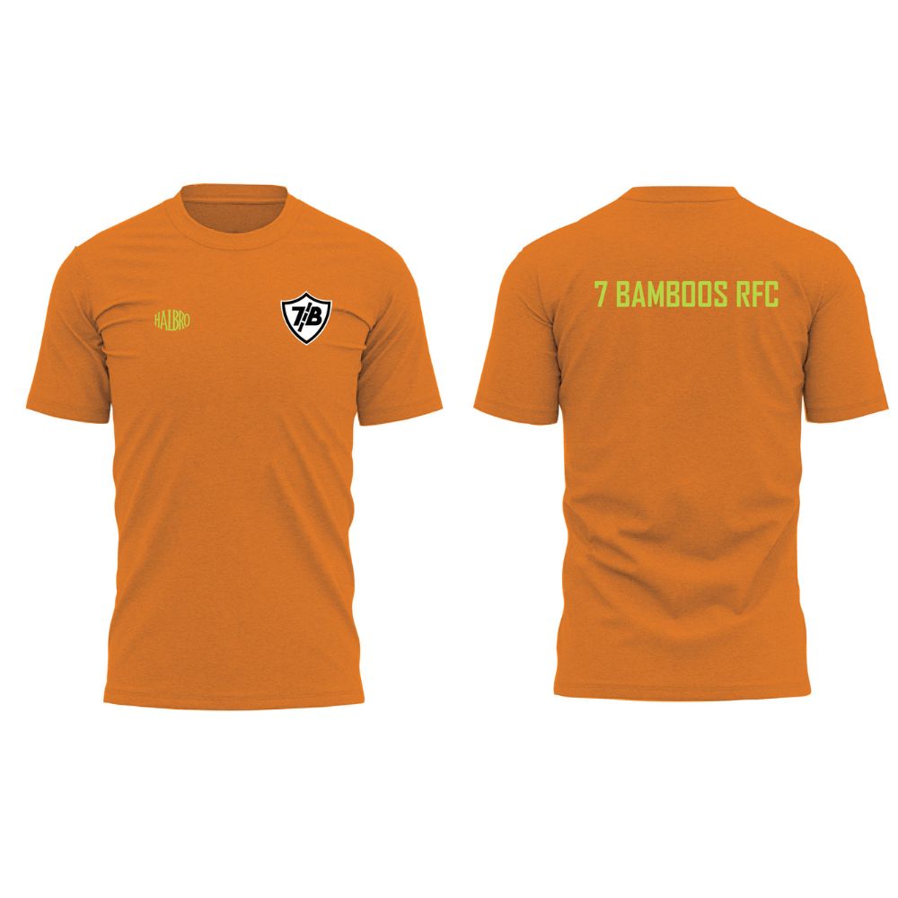 7 Bamboos RFC | Unixex Warm-Up Shirt 2024 (Orange)
