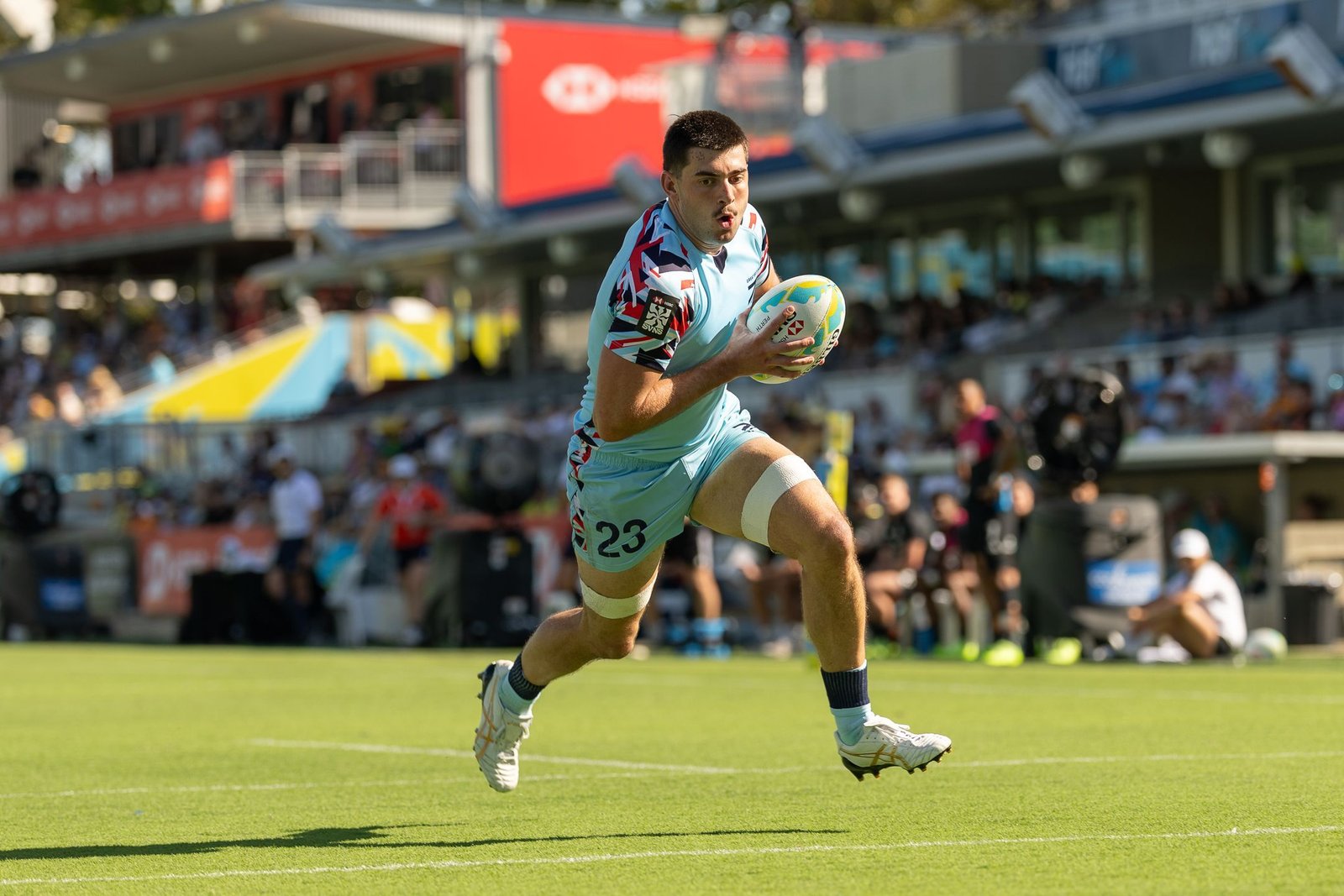 Great Britain over New Zealand 26–19 in a men's Pool B match at the 2026 HSBC SVNS Perth at HBF Stadium on February 7, 2026 in Perth, Australia.